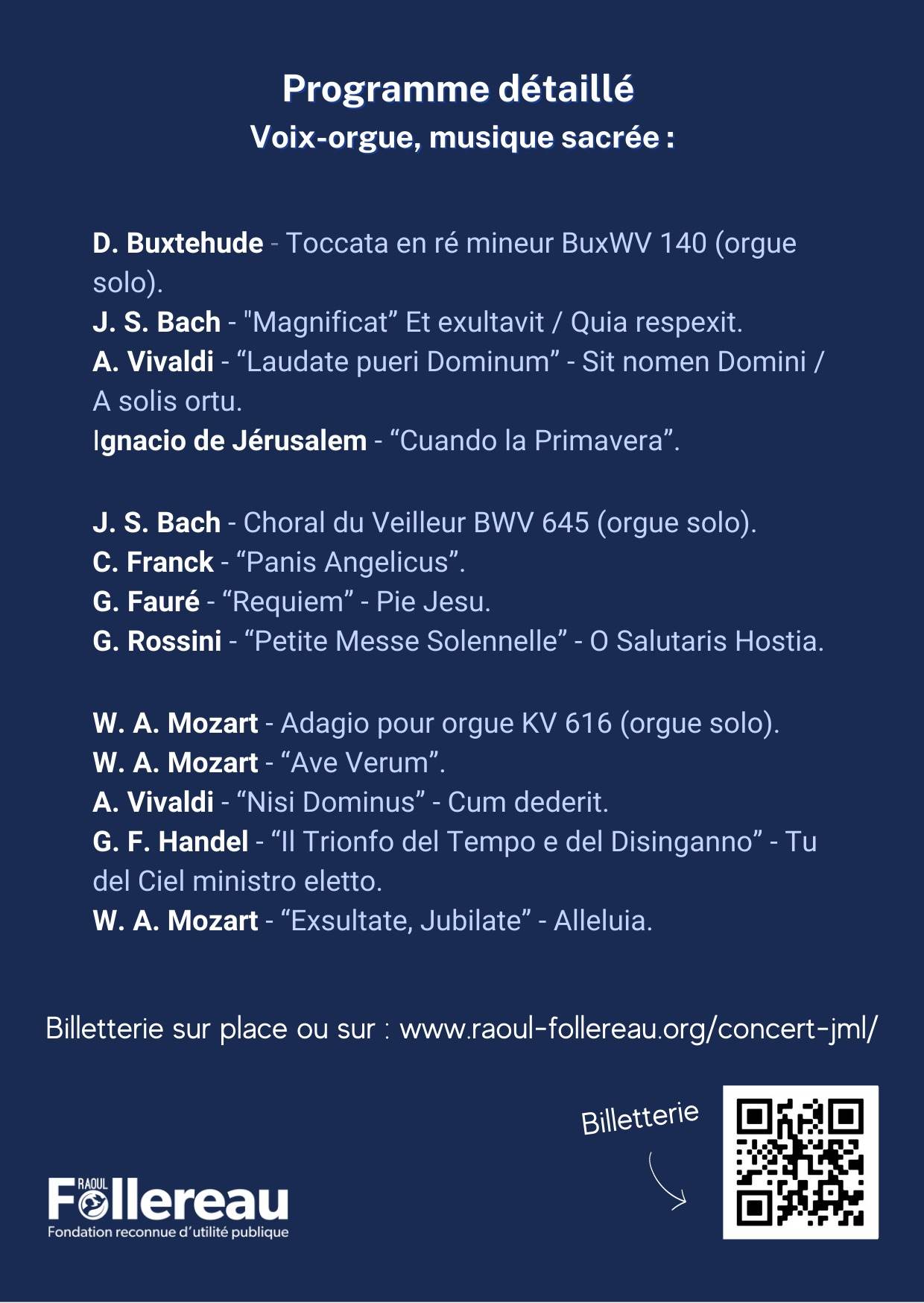 Flyer A6 - Concert Paris